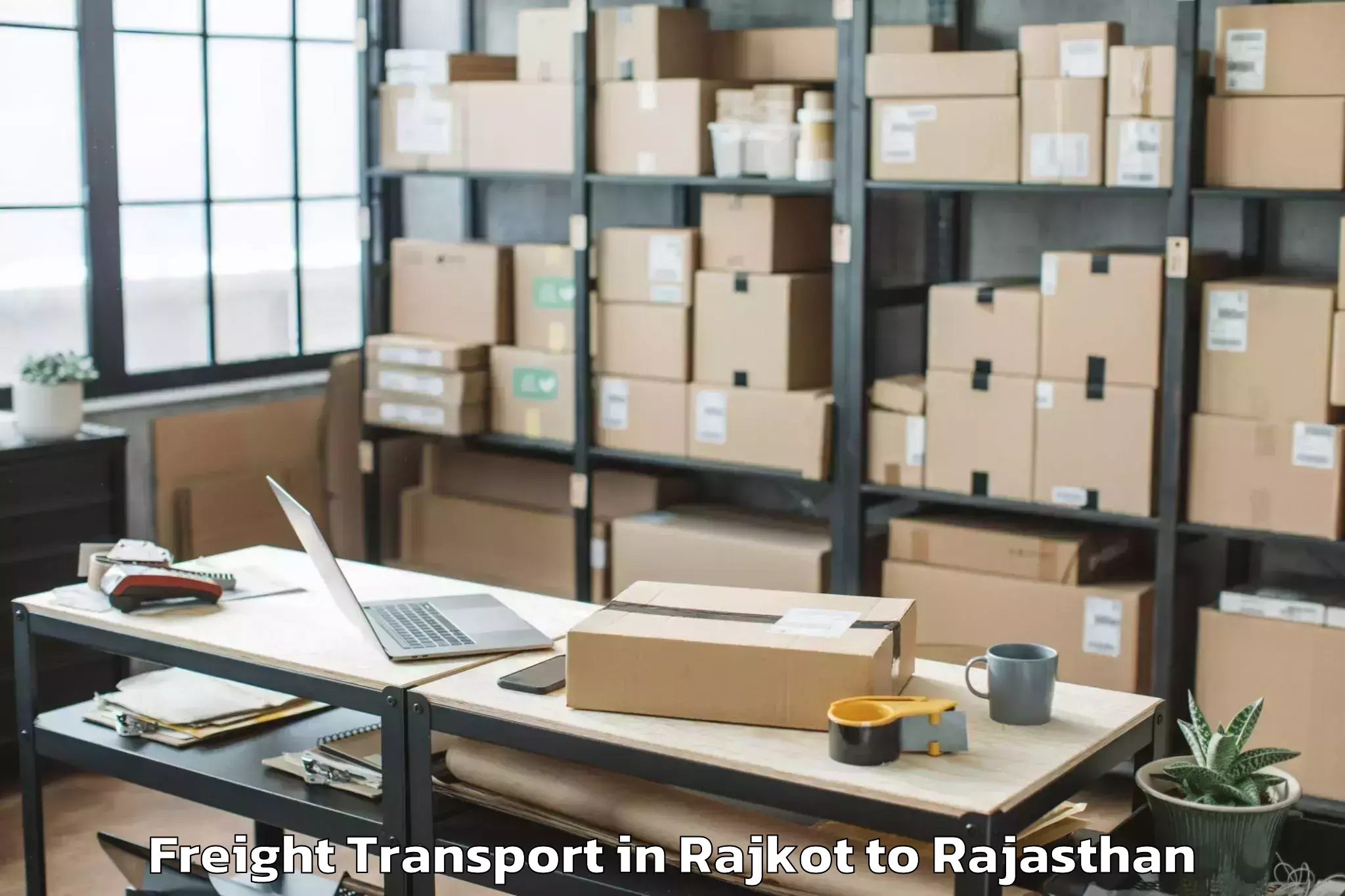 Hassle-Free Rajkot to National Law University Jodhpu Freight Transport